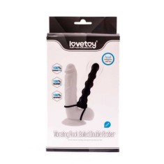 Inel penis Stimulator anal din silicon si cu vibrati Vibrating Fantasy Double