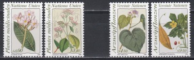 Natiunile Unite Geneva, Viena 1990 - Plante medicinale, MNH foto