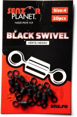 Vartej SENZOR Black Swivel, Nr.4, 10buc/pac