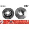 Set discuri frana spate TRW, Audi A6 (C5), 1997-2005, A6 Avant (C5), 1997-2005; VW Passat (B5/B6), 1996-2005, spate; puntea spate; Sistem de franare