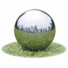 VidaXL F&acirc;nt&acirc;nă sferică de grădină cu LED-uri, 20 cm, oțel inoxidabil
