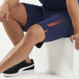 Pantalon scurt fitness din bumbac cu logo Negru Bărbați, Puma