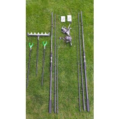 Set 2 Lansete Slim Feeder 3, 90m, 180 Gr, 2 Mulinete 6000, Senzori, Suporti