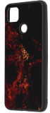 Husa telefon Techsuit Glaze Series pentru Xiaomi Redmi 9C (Negru/Rosu)