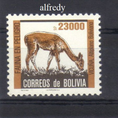 BOLIVIA 1985, Fauna, MNH, serie neuzata