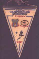 FANION STEAUA-EINDHOVEN 18 OCT- 1989 CCE TURUL II foto