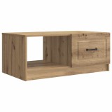vidaXL Masă de cafea Stejar Artizanal 90 x 50 x 37 cm Lemn prelucrat 895884