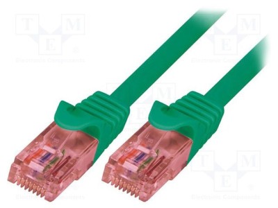 Cablul patch U/UTP 6 litat Cu LSZH verde 5m 26AWG LOGILINK foto