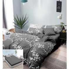 Lenjerie Pat Solomon Sx170, Bumbac, 6 Piese, Cu Elastic, Gri