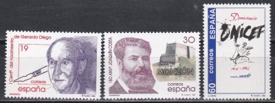 Spania 1996 - Aniversări, MNH foto