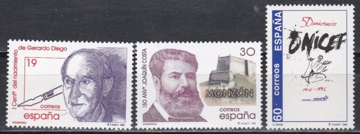 Spania 1996 - Aniversări, MNH