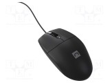 Mouse NATEC optic USB A cu cablu 1,5m negru