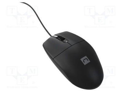 Mouse NATEC optic USB A cu cablu 1,5m negru foto