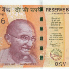 INDIA █ bancnota █ 200 Rupees █ 2021 █ P-113 █ UNC █ necirculata