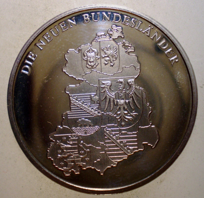 5.331 GERMANIA DDR RDG MEDALIE DIE NEUEN BUNDESLANDER BUNDESL&Auml;NDER PROOF