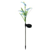 Lampă Solară LED Crin, 75cm, 5 Flori, Flippy, Grădină, Multicoloră, Rezistentă Apă, Iluminat Decorativ Exterior