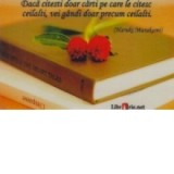 Card magnetic laminat (model 2) - Daca citesti doar carti pe care le citesc ceilalti, vei gandi doar precum ceilalti (Haruki Murakami)