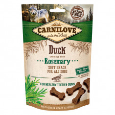 Carnilove Semi Moist Snack, Rață cu Rozmarin, recompense functionale fară cereale câini, sensibilităţi dentare, 200g