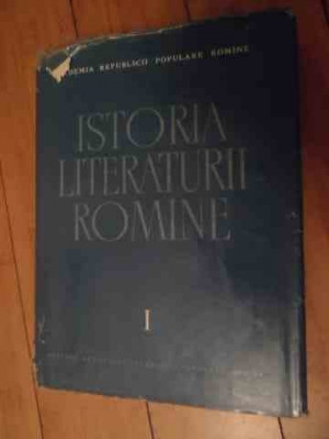 Istoria Literaturii Romane Vol.1folclorul. Literatura Romina - Coordonatori G. Calinescu M. Beniuc Al. Rosetti T.,535729 foto