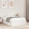 Gossi cadru de pat fara saltea, alb, 135x190 cm, lemn masiv de pin