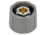 Buton rotativ gri 6mm 23x15.5mm ABS