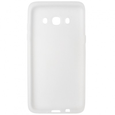 Husa silicon TPU mat alb semitransparent pentru Samsung Galaxy J5 2016 foto