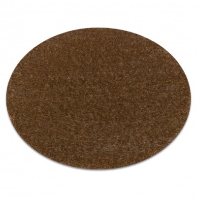 Covor BUENOS cerc 6650 shaggy uni, o singură culoare bej, cerc 150 cm foto