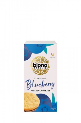 Biscuiti cu umplutura de afine bio 175g Biona foto