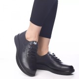 Pantofi casual kaina negru piele ecologica, 36