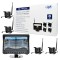 Aproape nou: Kit supraveghere video wireless PNI TRK504 pentru camion DVR cu monito