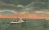 ROMANIA CARTE POSTALA - CONSTANTA VAPORUL ZMEU IN MARE