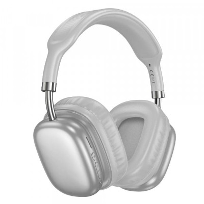 Handsfree Bluetooth HOCO W52, A2DP, Argintiu foto