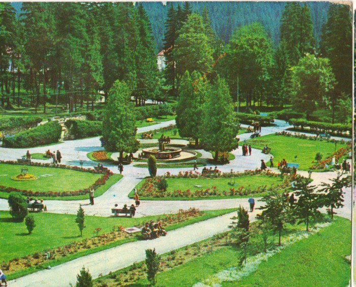 CPI B14981 - CARTE POSTALA - BORSEC. PARCUL CENTRAL