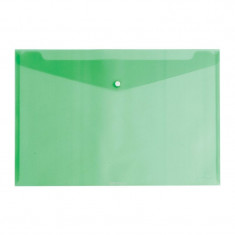 Mapa plic translucida, format A4, inchidere cu capsa, verde foto