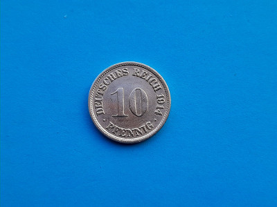 10 Pfennig 1914 Lit. F -Germania- foto