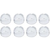 Cumpara ieftin Set 8 bucati protectie colturi, universale, pentru siguranta copiilor, din silicon, rotunde, pentru mese, paturi, dulapuri, transparent