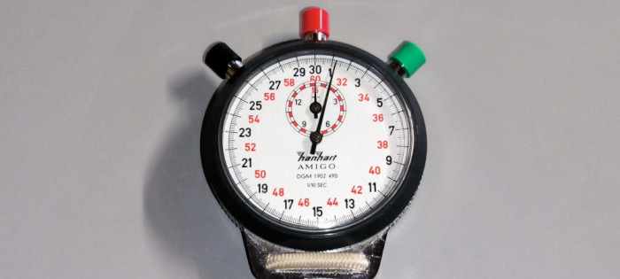 Cronometru electronic HANHART AMIGO DGM 1902- 490 1/10 SEC. - antimagnetic -