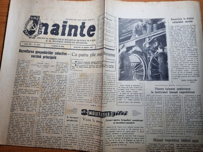 ziarul inainte 28 martie 1962-articol isalnita