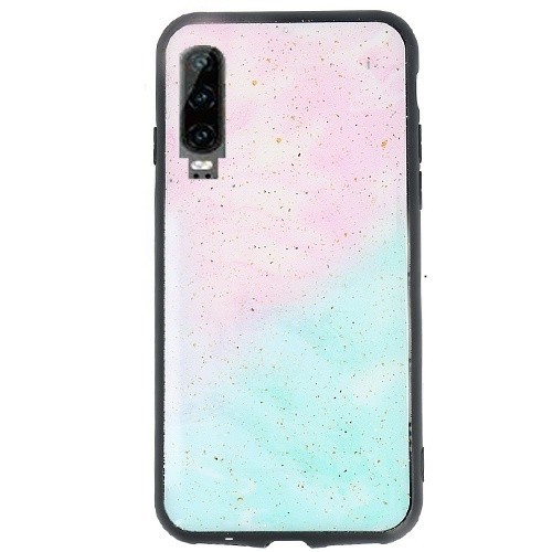 Husa telefon Plastic Huawei P30 Marble Glitter