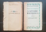 L&#039;Affaire Maurizius - Jakob Wassermann (2 vol.), 1930 (limba franceză)