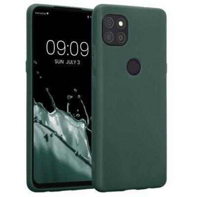 Husa kwmobile pentru Motorola One 5G Ace, Silicon, Verde, 54619.171 foto