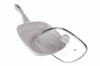 Tigaie Grill Aluminiu Heinner Mozaik 28x4 cm, Capac Sticla, Inductie, Antiaderenta