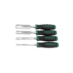 Dalta cr-v pentru lemn, maner bicomponent set 4, Hanbon HB132201