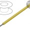 Cablu Cu Litat 24AWG TFE Galben 600V 30m Ecranat