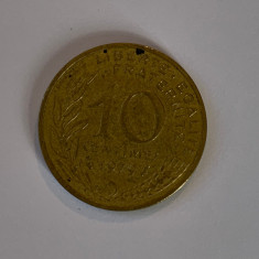 Moneda 10 CENTIMES - 10 CENTIMI - 1979 - Franta - KM 929 (104)