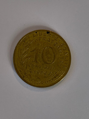 Moneda 10 CENTIMES - 10 CENTIMI - 1979 - Franta - KM 929 (104) foto