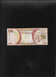 Guyana 50 dollars dolari 2016 seria592506 unc