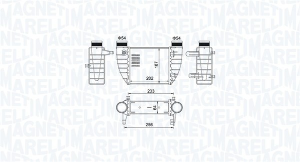 MAGNETI MARELLI 351319204850 Intercooler, compresor