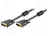 Cablu DVI - DVI, din ambele par&amp;#355;i, DVI-D (24+1) mufa, 3m, negru, Goobay - 93111