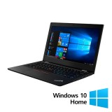Laptop Refurbished LENOVO ThinkPad L390, Intel Core i5-8265U 1.60 - 3.90GHz, 16GB DDR4, 512GB SSD, 13.3 Inch Full HD, Fara Webcam + Windows 10 Home Ne